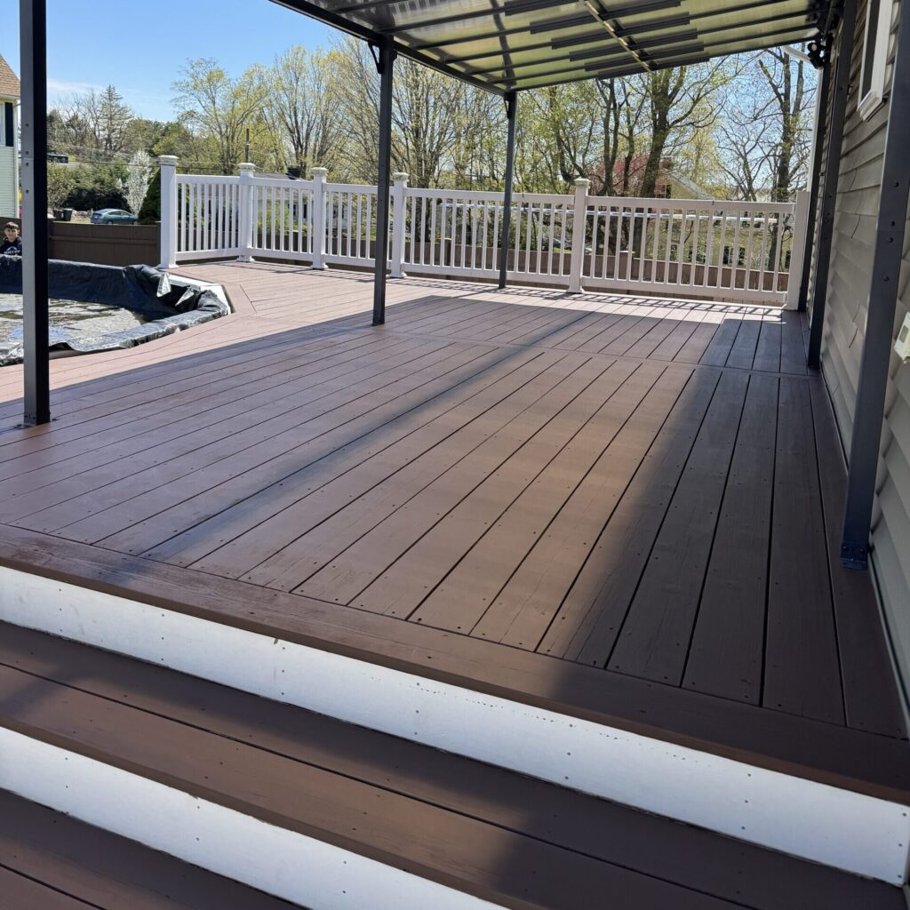 Exterior and Deck Painting Project In Auburn, MA